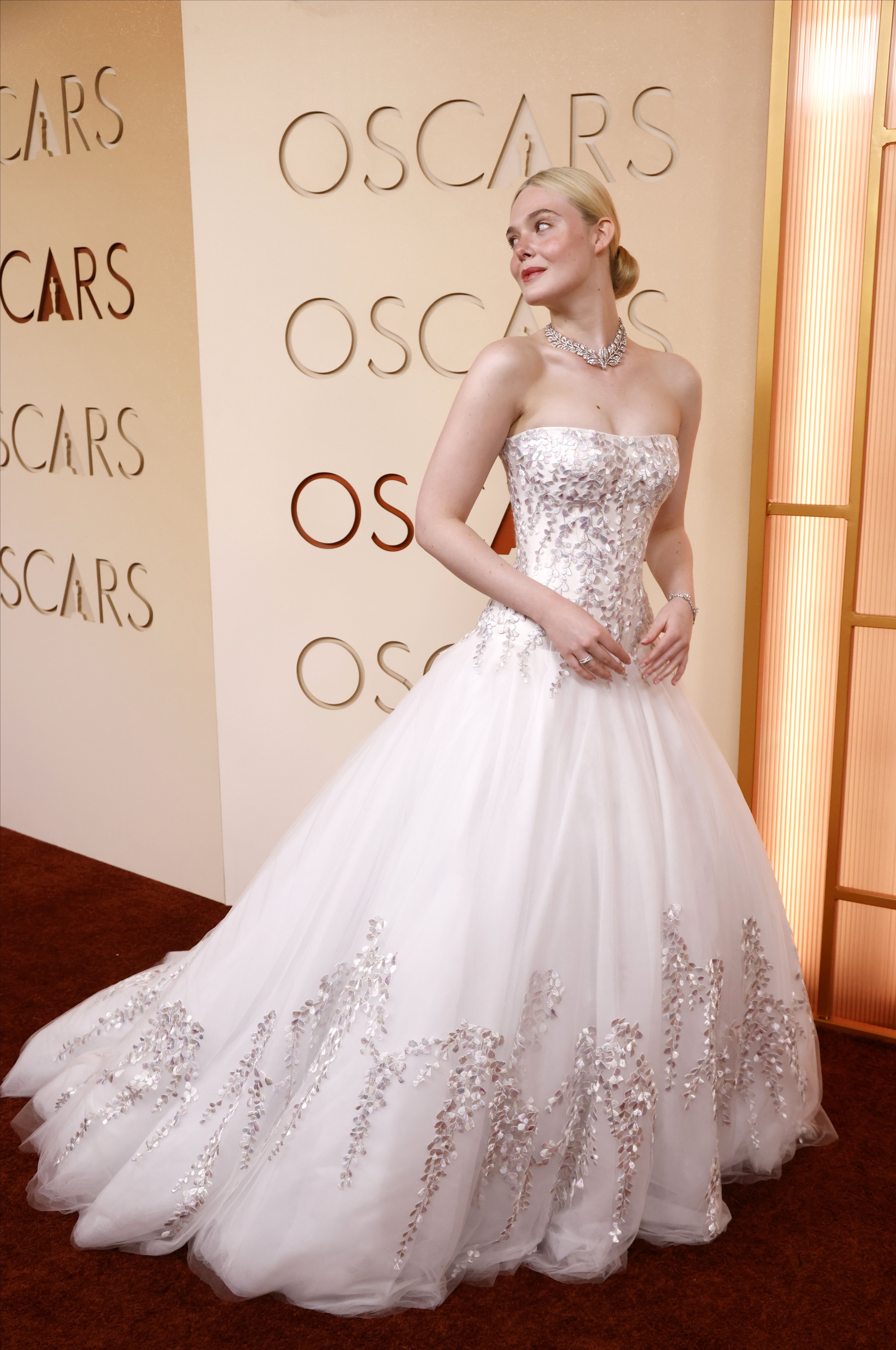 Elle Fanning arrives for the 98th annual Academy Awards