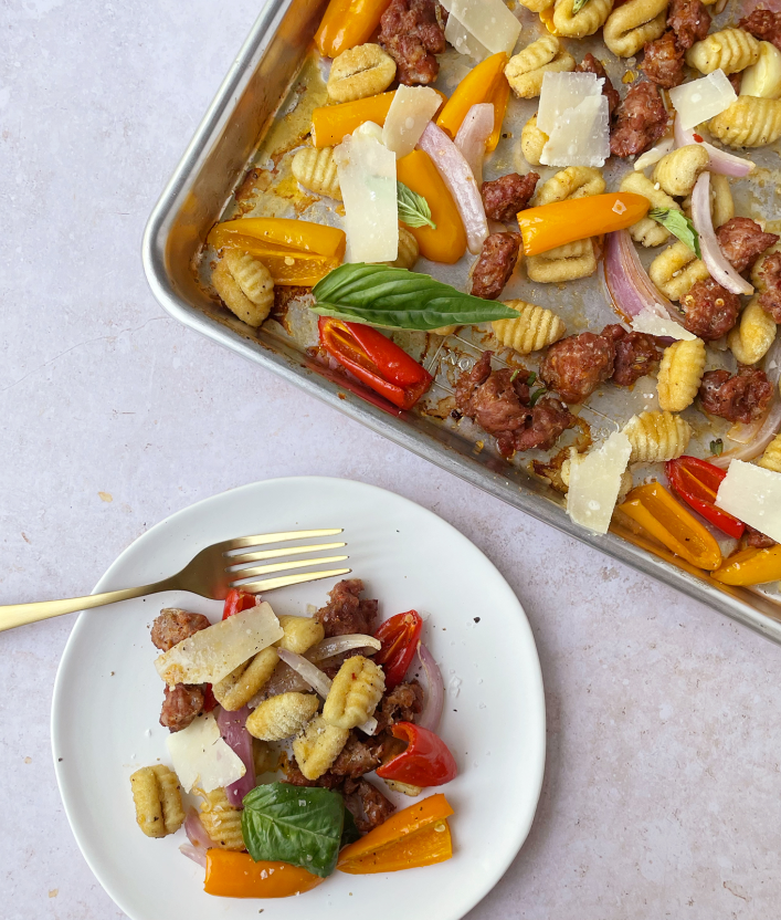 sausage peppers gnocchi