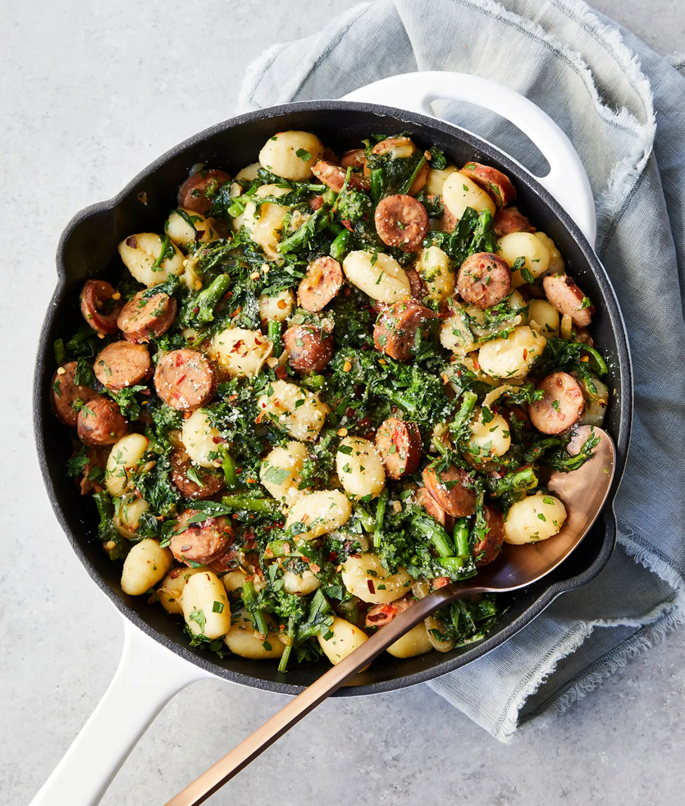 skillet broccoli rabe gnocchi