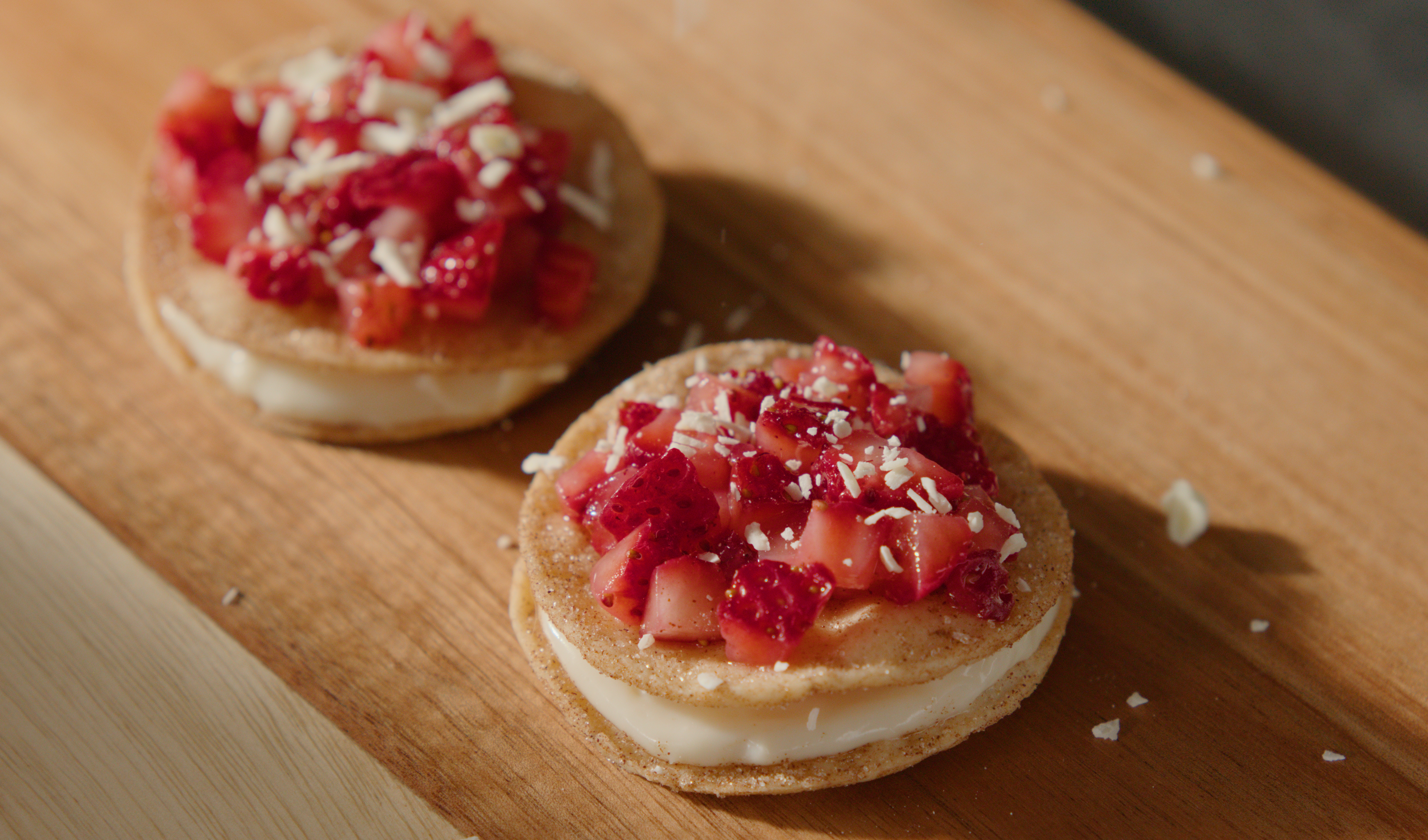 strawberry and cream bite