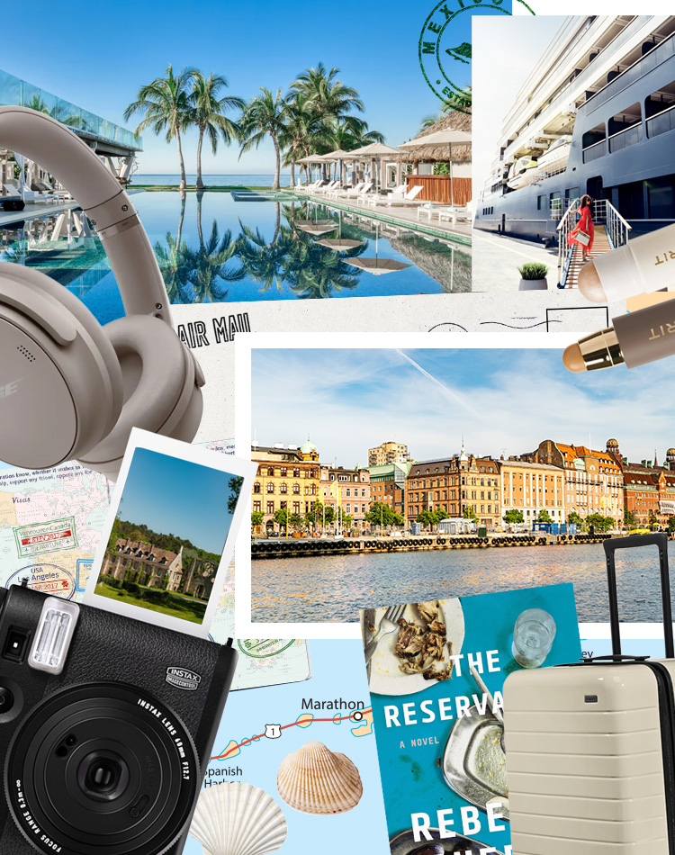 travel awards mexico and luggage and headphones