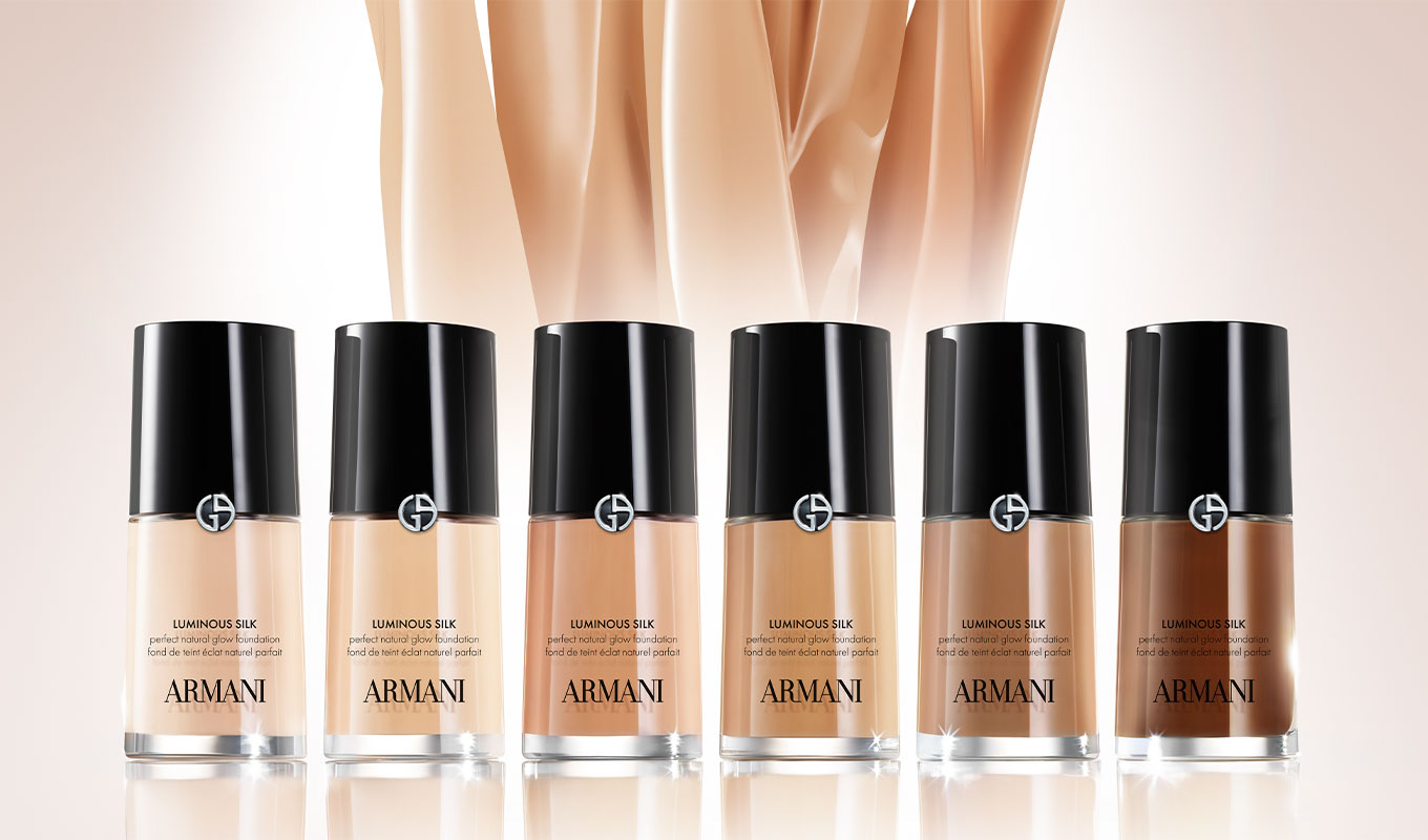 armani beauty luminous silk shade range