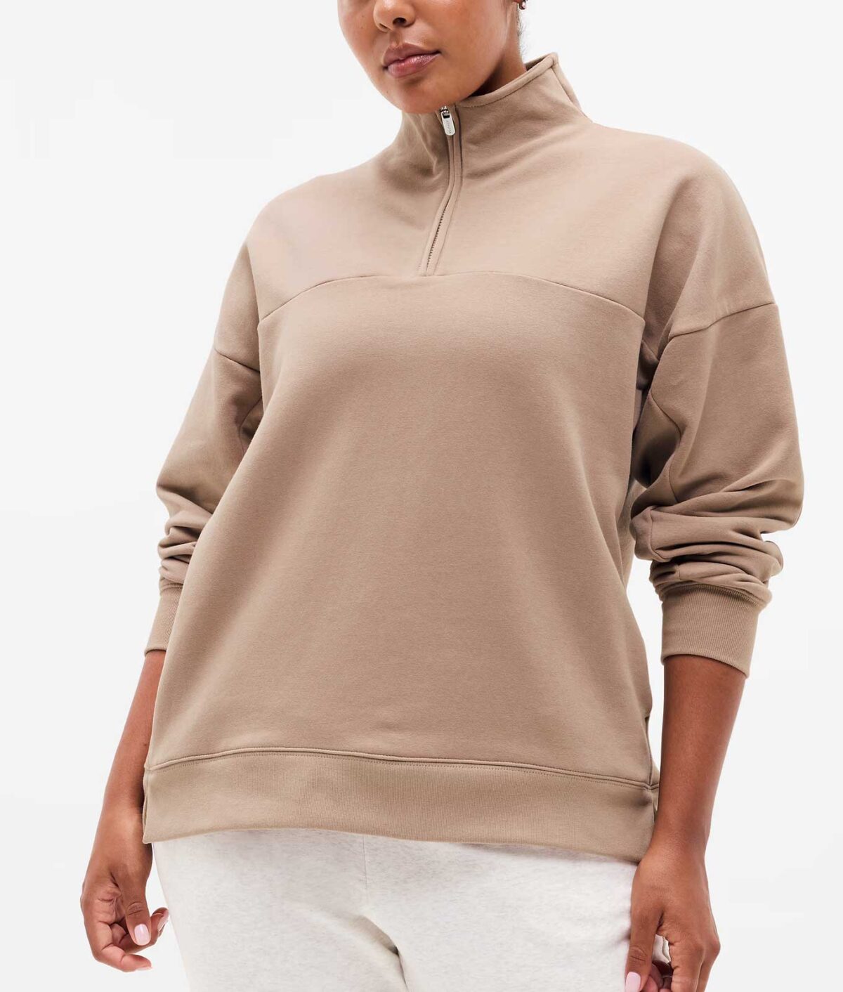 athleta beige quarter zip 1200x1412