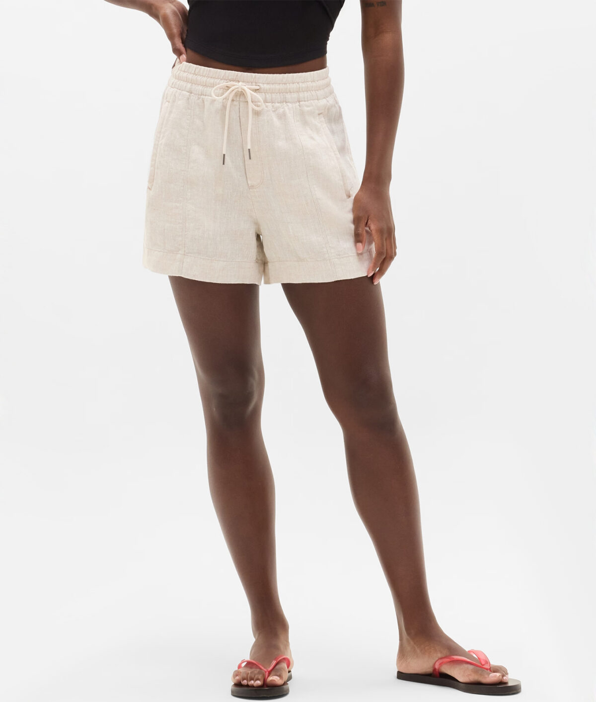 The Athleta Retreat Linen Shorts.
