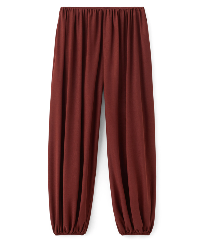 '90s Balloon Pant Trend: Mango Burgundy Balloon Pant