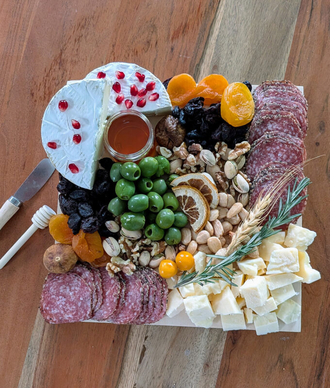 goldbelly charcuterie on table