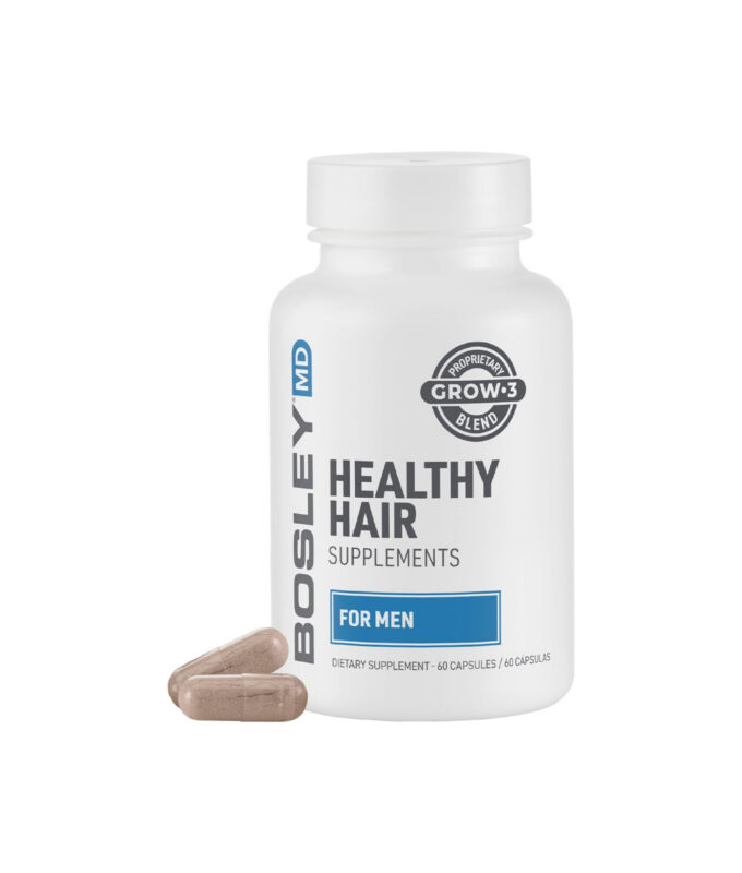 best hair supplements: bosleyMD men's healthy hair