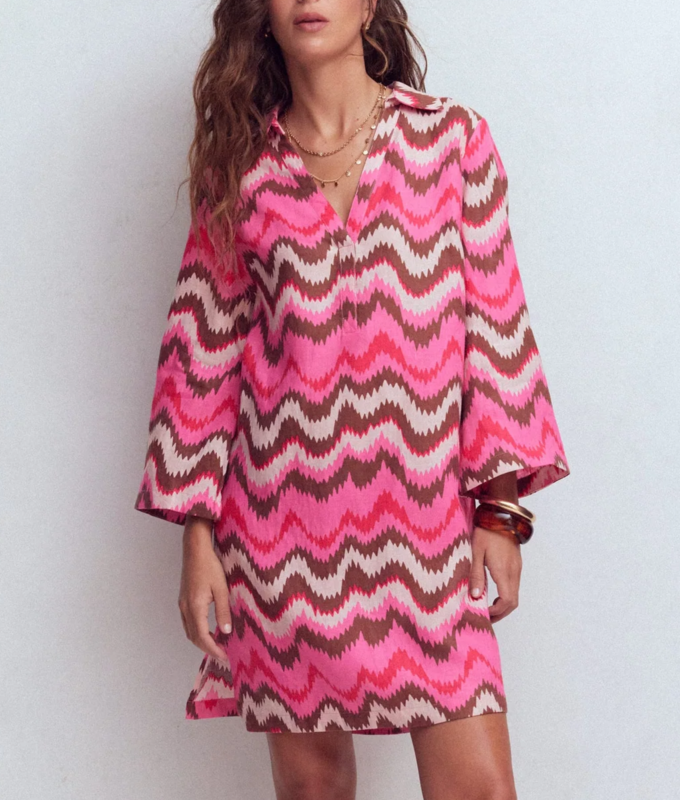 boden pink zigzag dress 680x800