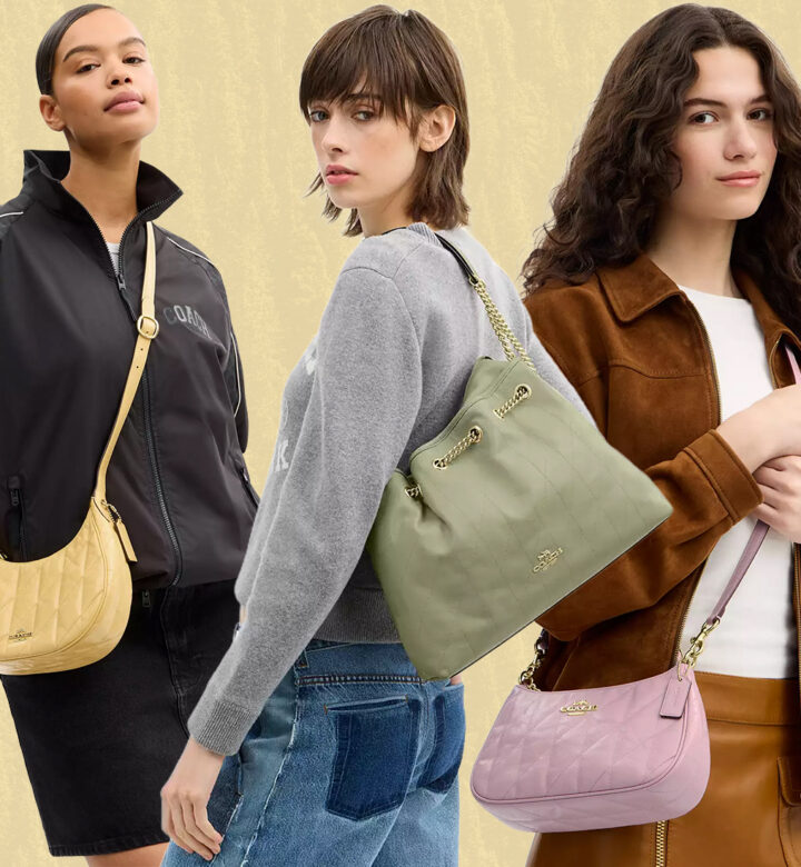 The Coach Outlet pastel handbags trend.
