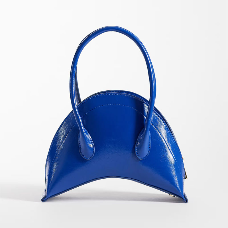 cobalt blue trend asos mini croissant purse