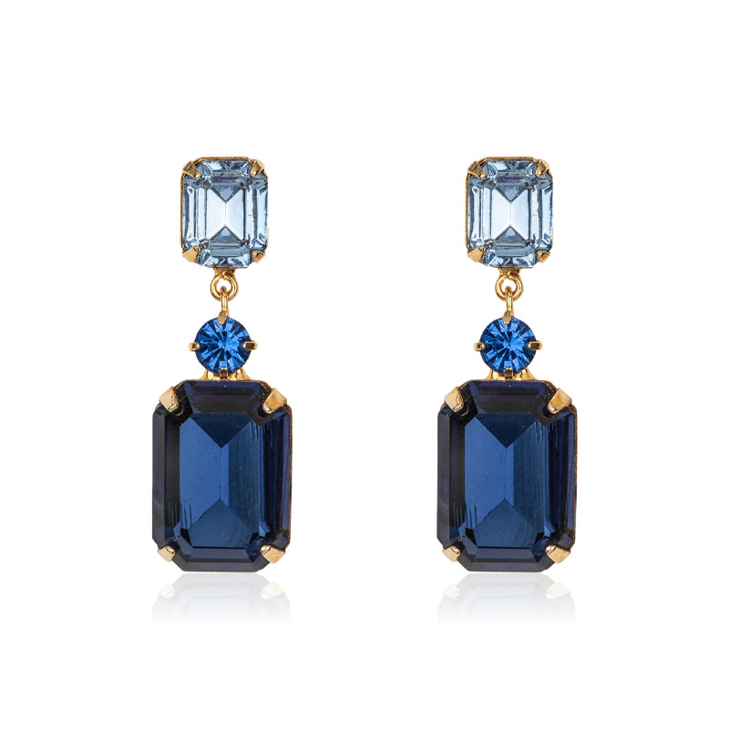 cobalt blue trend jennifer behr crystal earrings