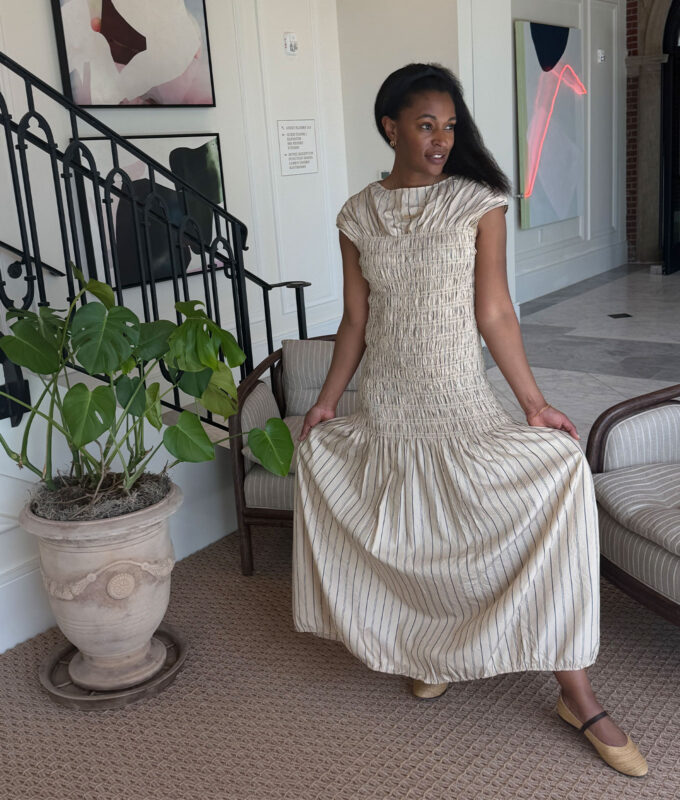 and-other-stories-ruched-crinkle-maxi-dress.