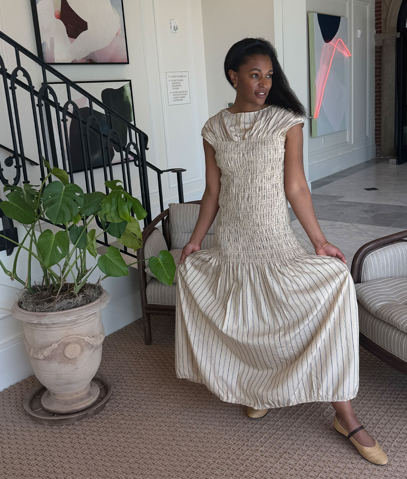 ruched crinkle maxi dress Our Fashion & Beauty Director's Picks for April
