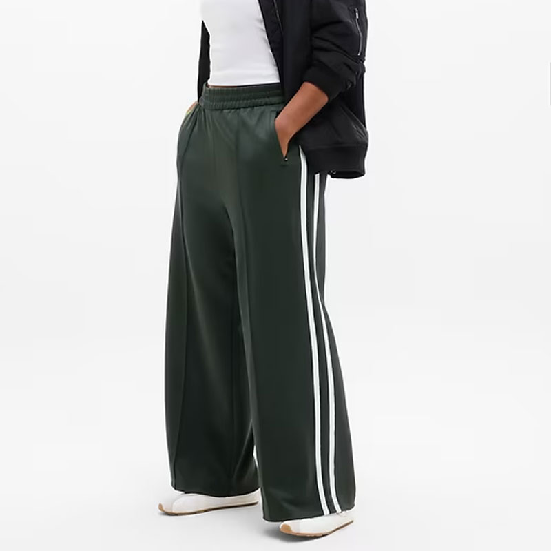 jean jacket outfits athleta tempo track pant