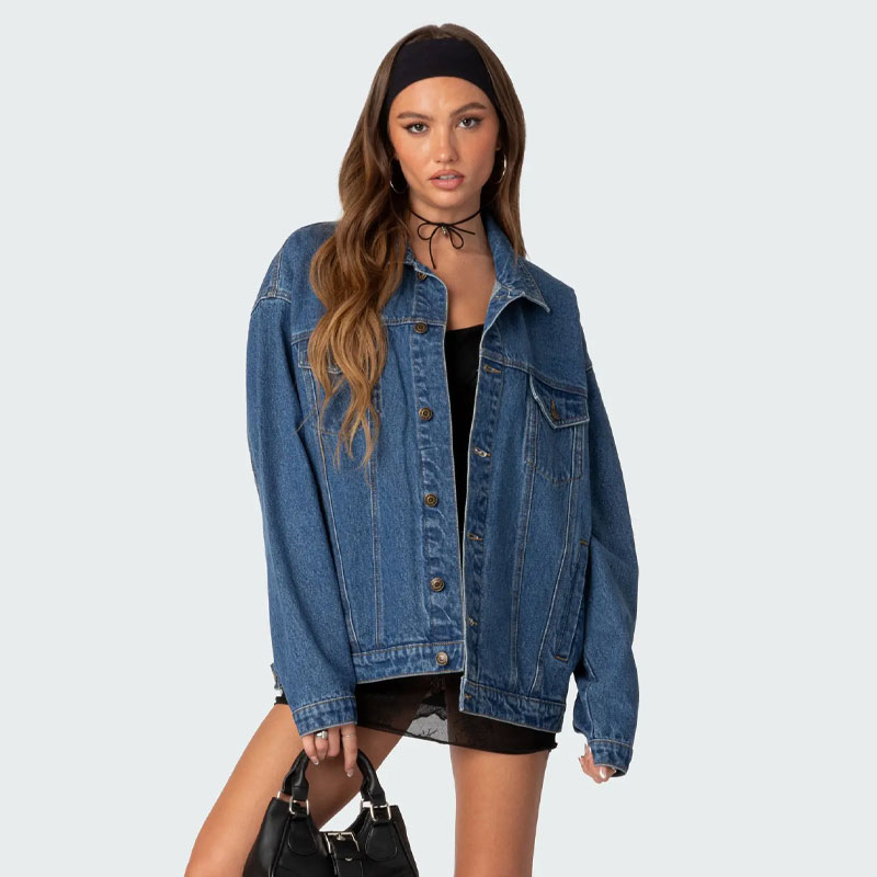 jean jacket outfits edikted denim jacket