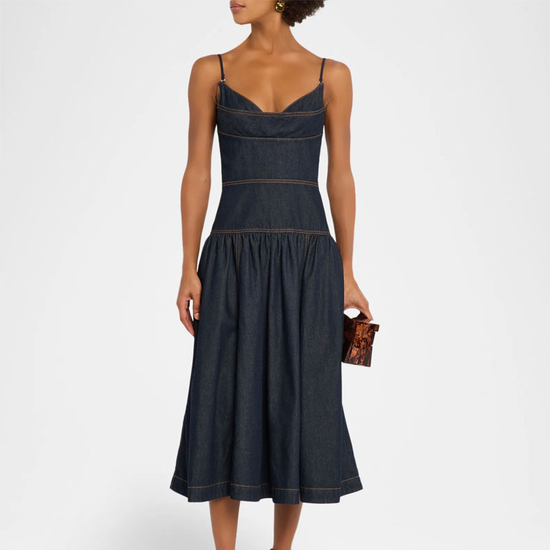 jean jacket outfits zimmerman midi dress