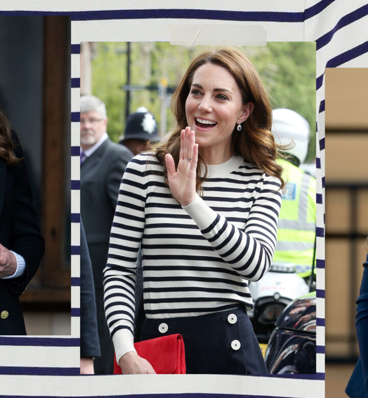 Kate Middleton Breton Stripe Tops Hero Collage