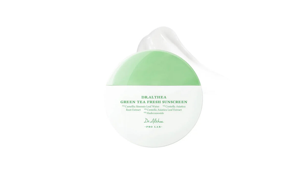 korean sunscreen: dr. althea green tea fresh