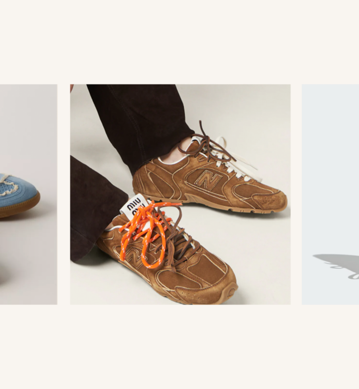 miu miu shoes showing lace trend