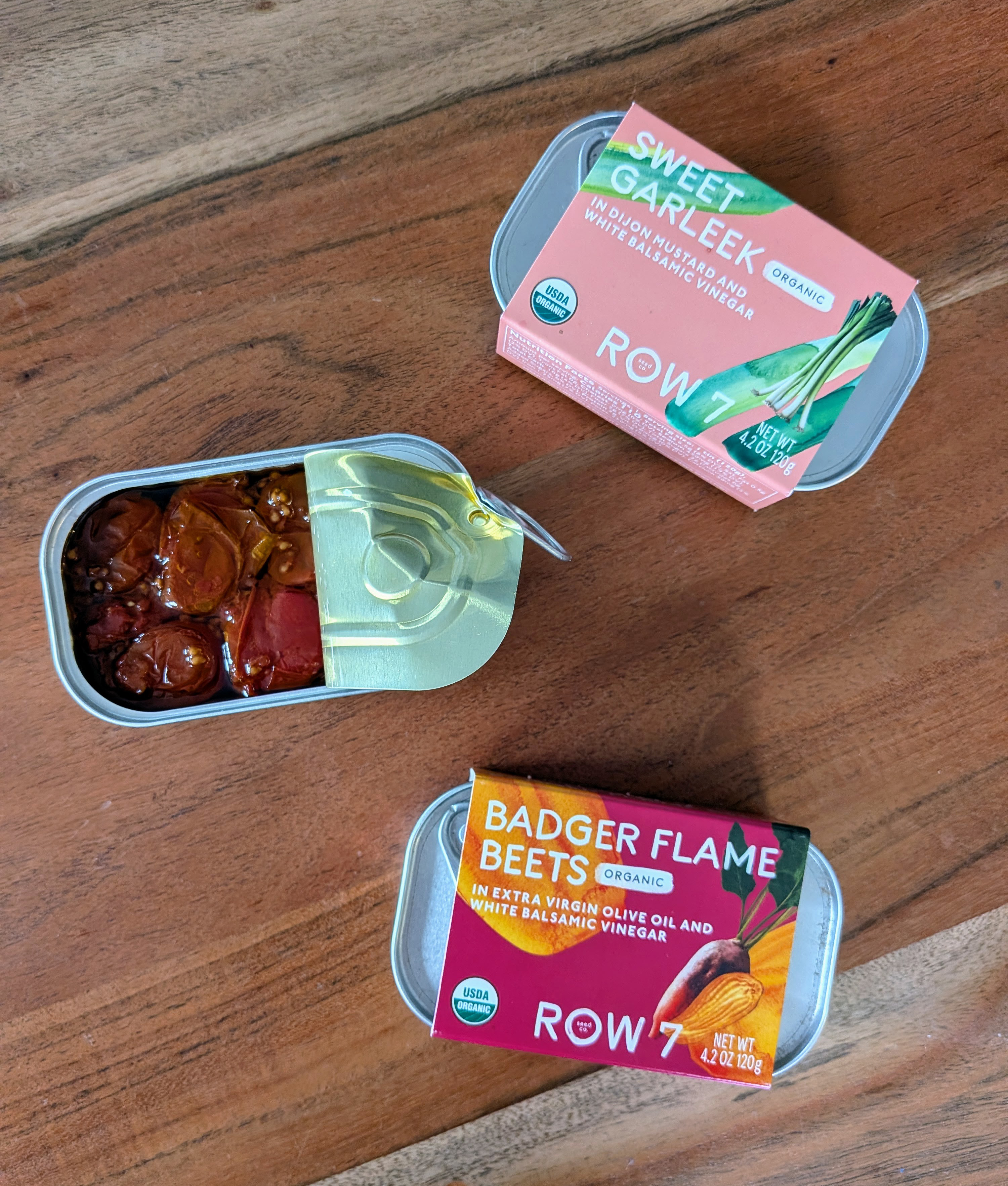 tinned vegetables