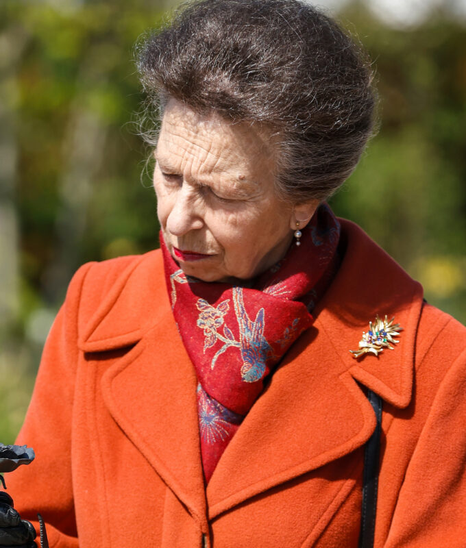 princess anne brooch queen elizabeth memorial garden