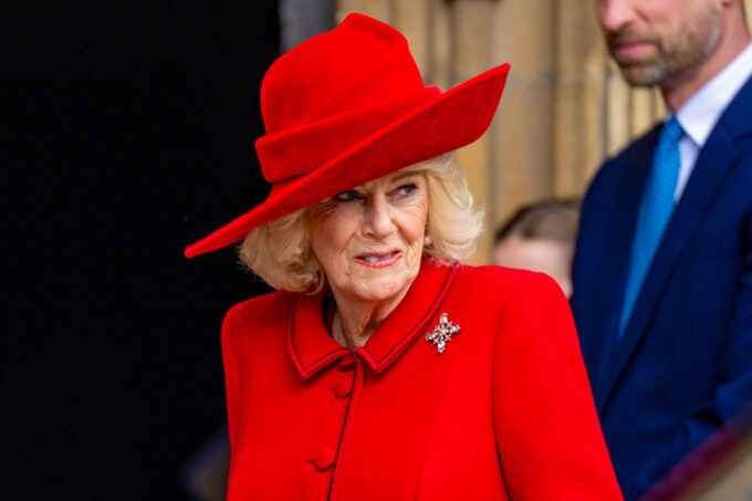 queen camilla easter sunday brooch