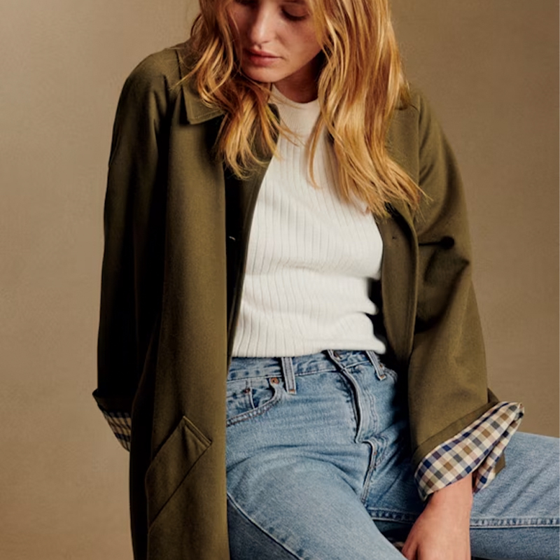 rules for wearing a trench coat sezane clyde