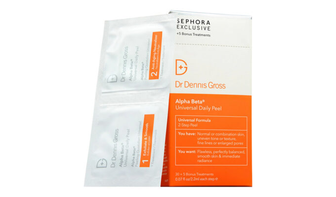 The Dr. Dennis Gross Alpha Beta Universal Daily Peel Pads.
