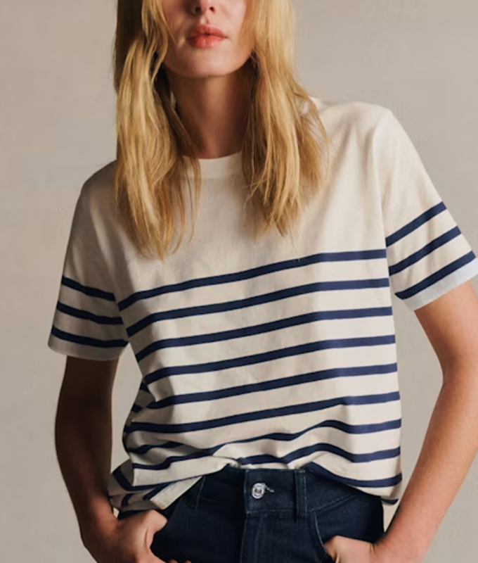 Kate Middleton Breton Stripes: Sezane striped tee