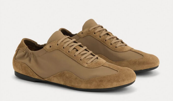 sporty ballet flat trend: everlane ballet sneakers