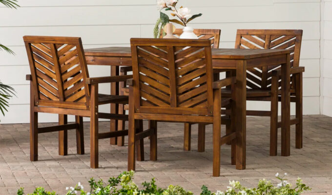 The Winston Porter Wood Alfonsi Dining Set.