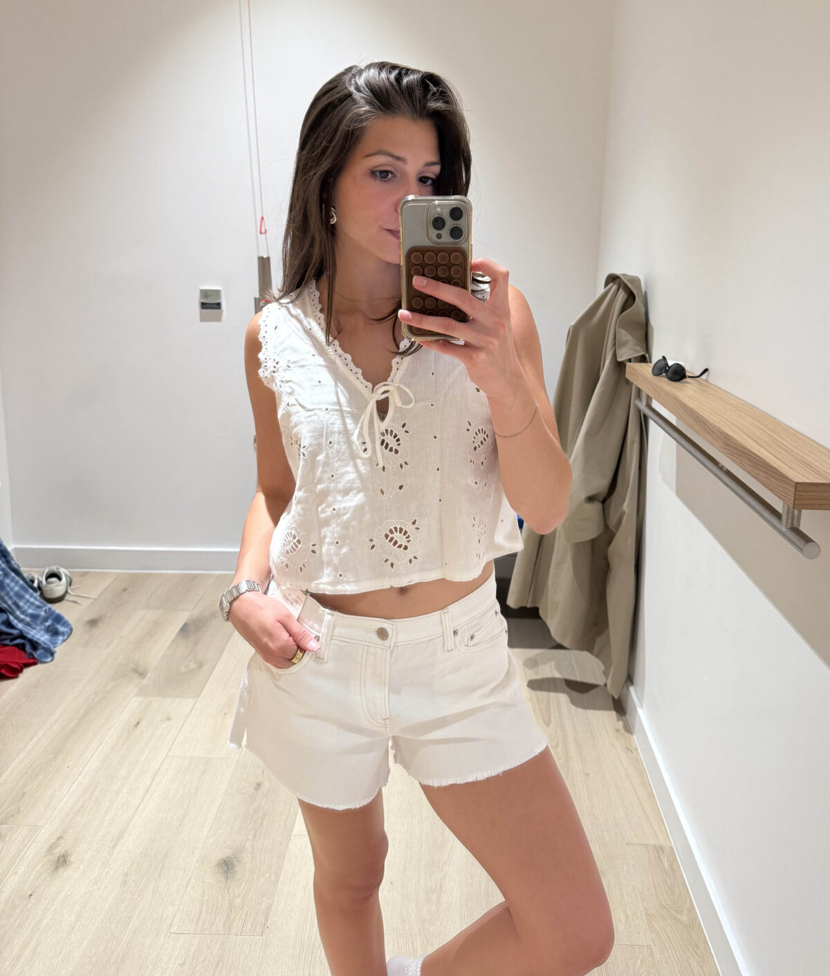 steph wearing tank top