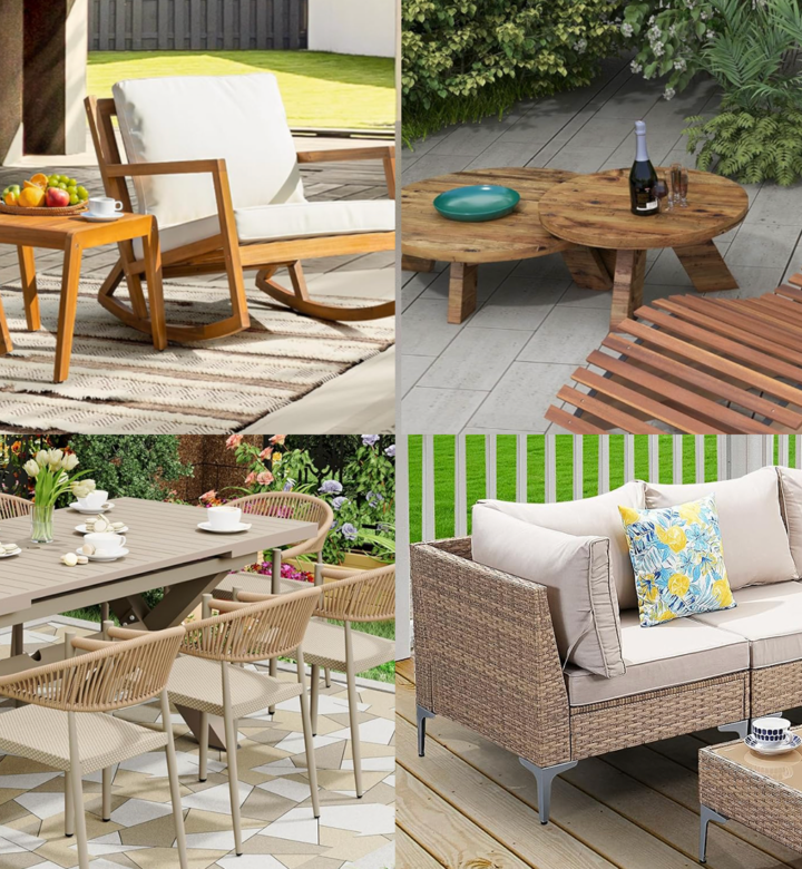 amazon patio furniture chosen by editors: rocking chairs, sofa and dining set
