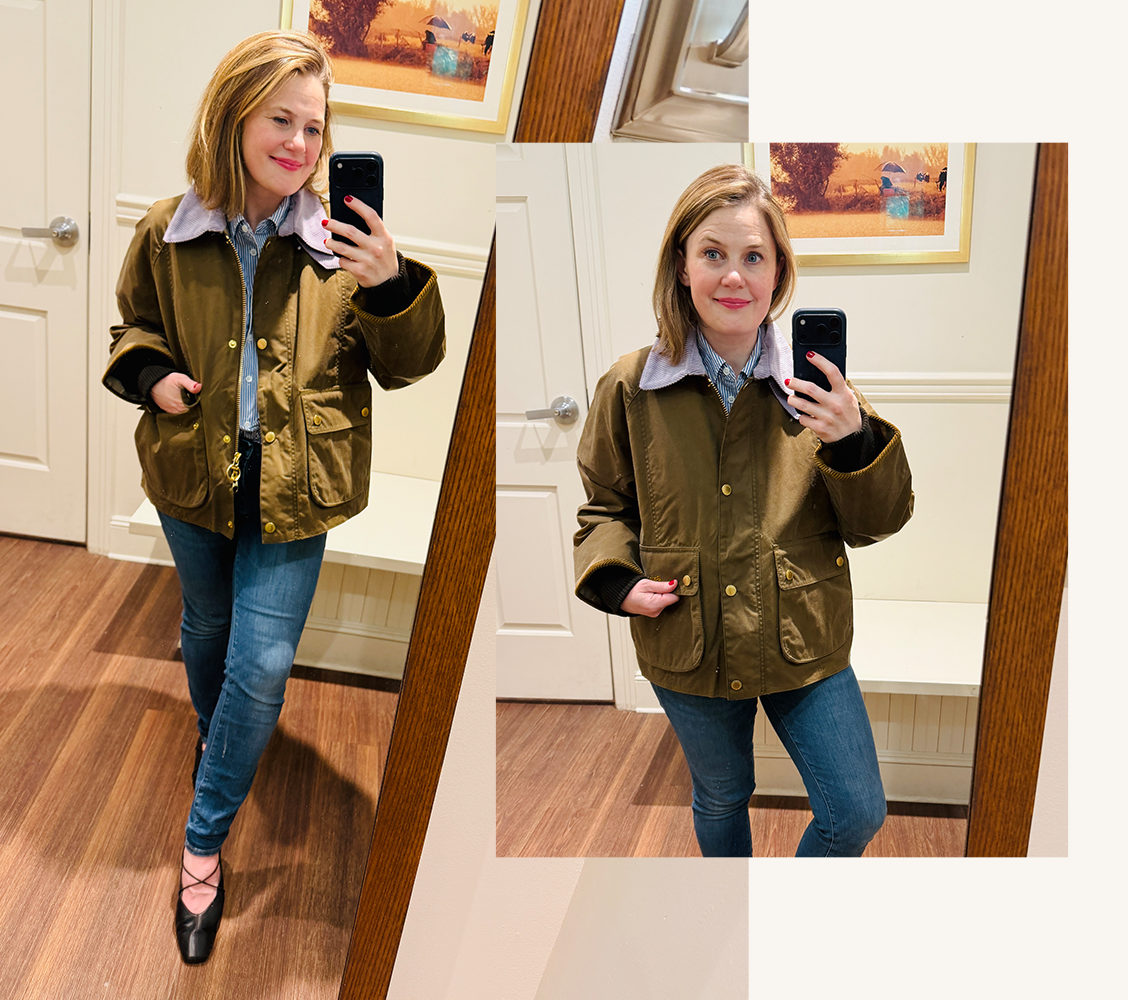 barbour beadnell cropped jacket