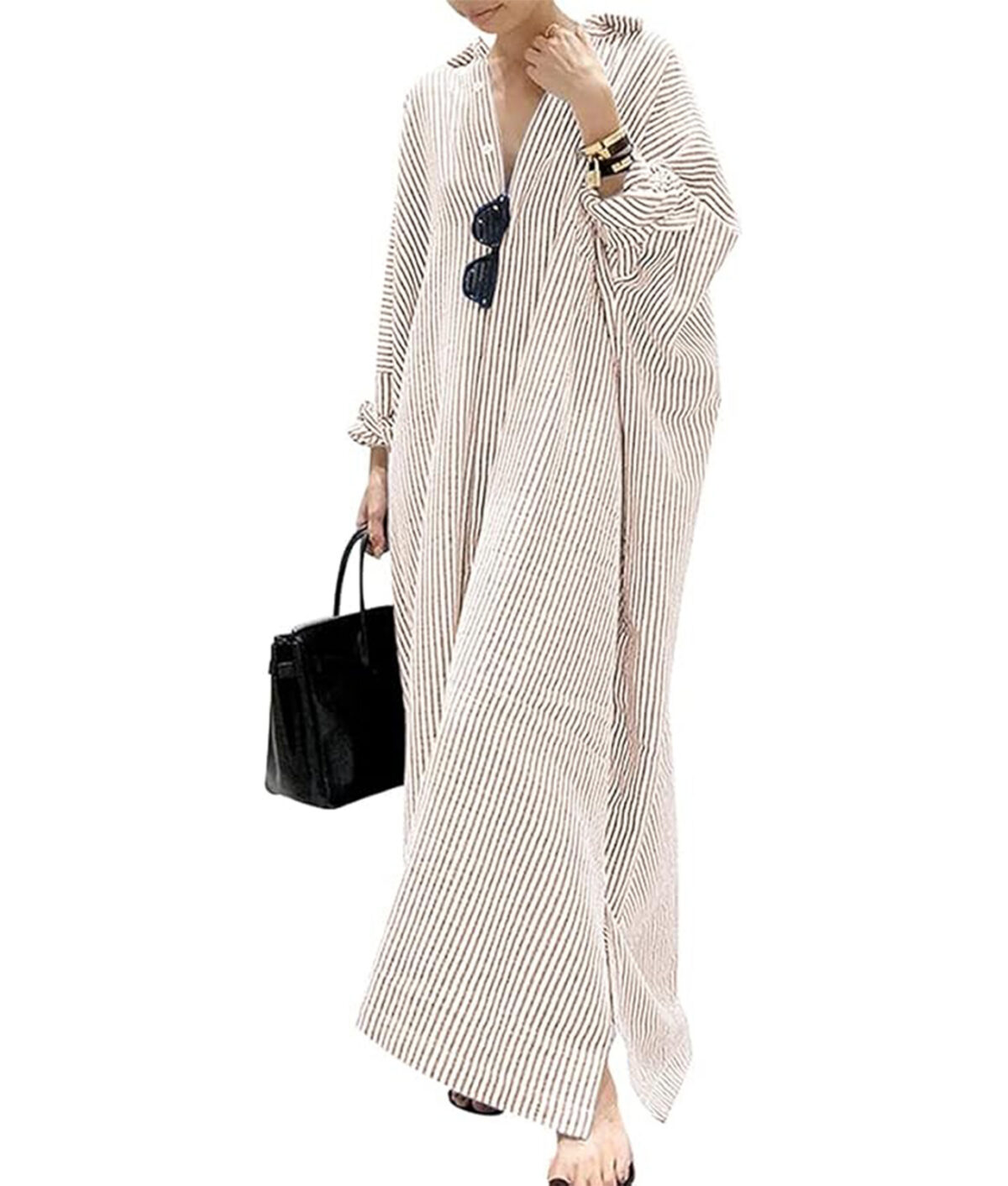 french shirt dress: chouyatou maxi dress