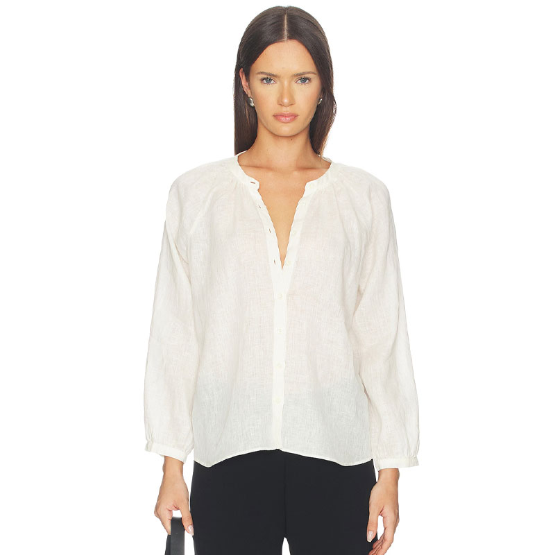 how to style bermuda shorts citizens of humanity linen blouse