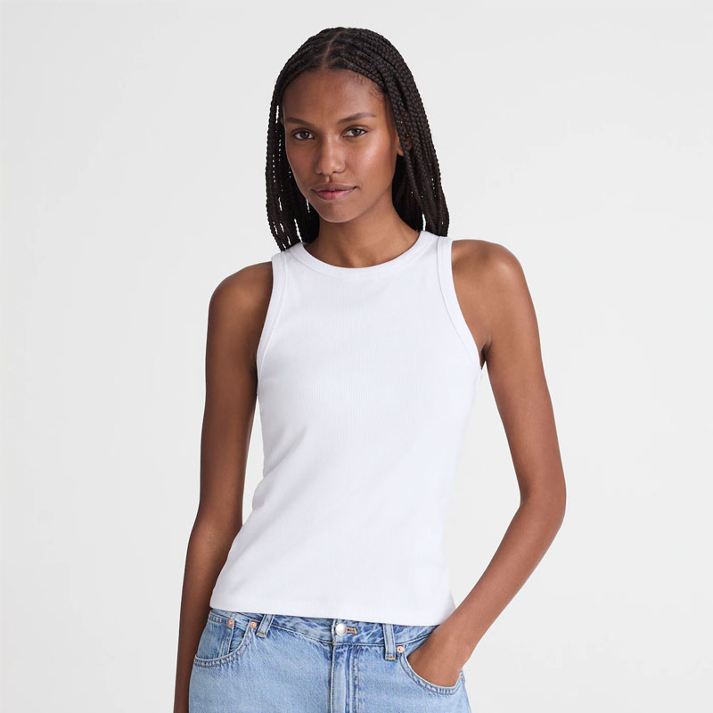 how to style bermuda shorts madewell essential tank