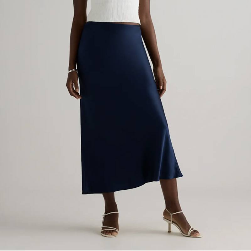 quince silk skirt