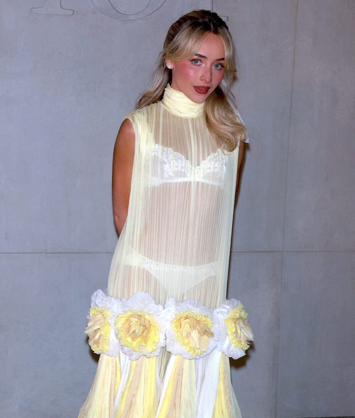 sabrina carpenter sheer dress dior cruise
