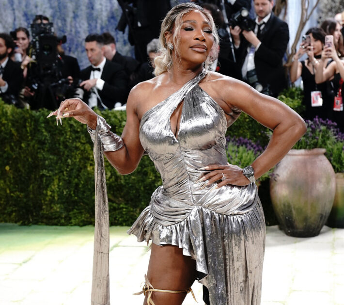 serena williams leopard skirt slo-mo video