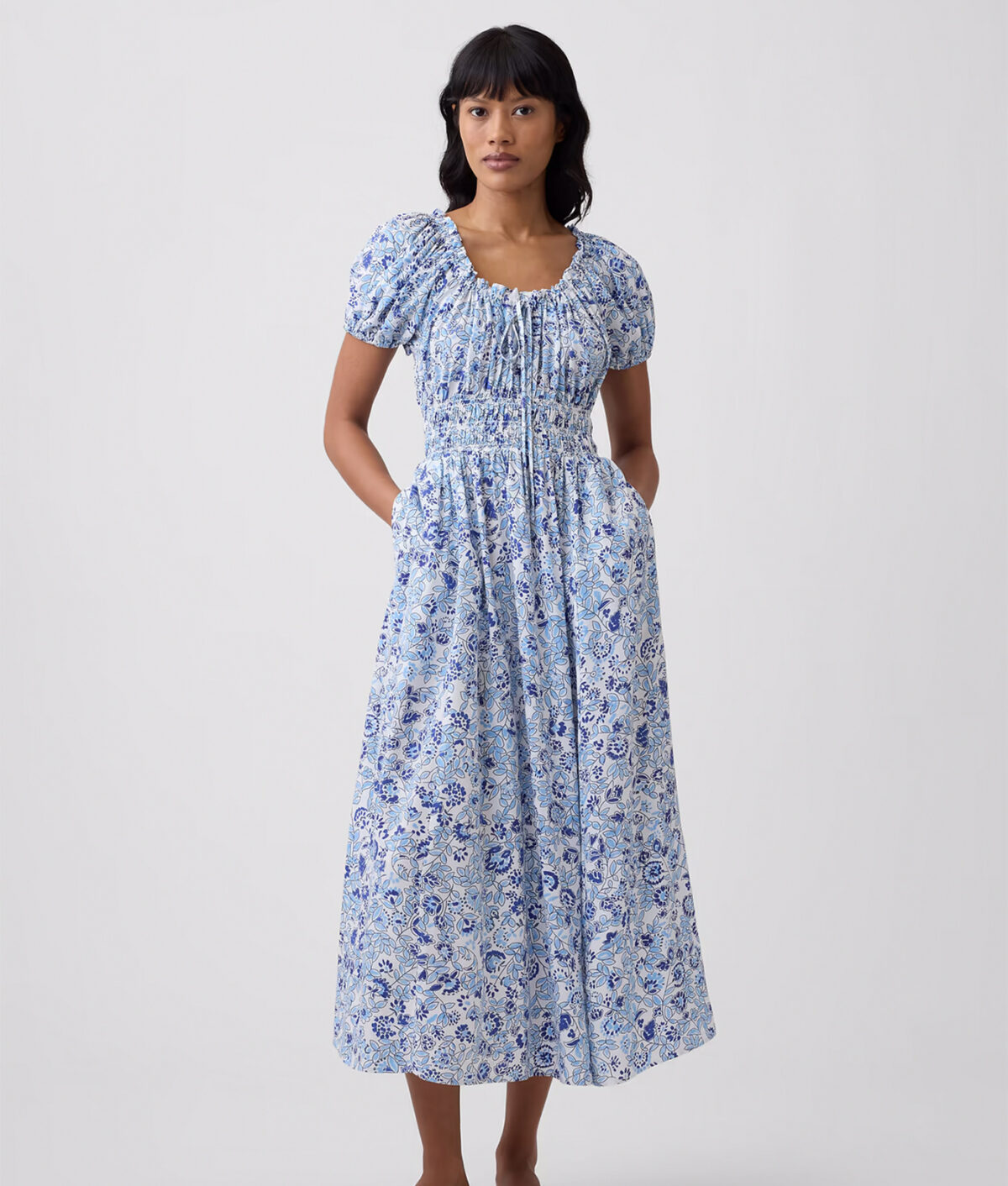 taylor swift dôen ashlynn dress: gap factory cotton maxi