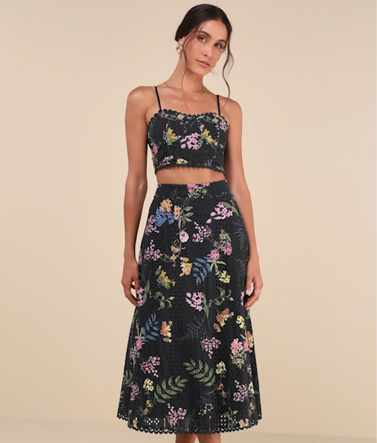 taylor swift floral dress london: lulu's sweet at heart two piece