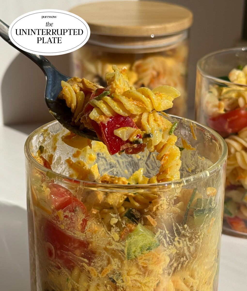 Mini Mason Jar Pasta Salad