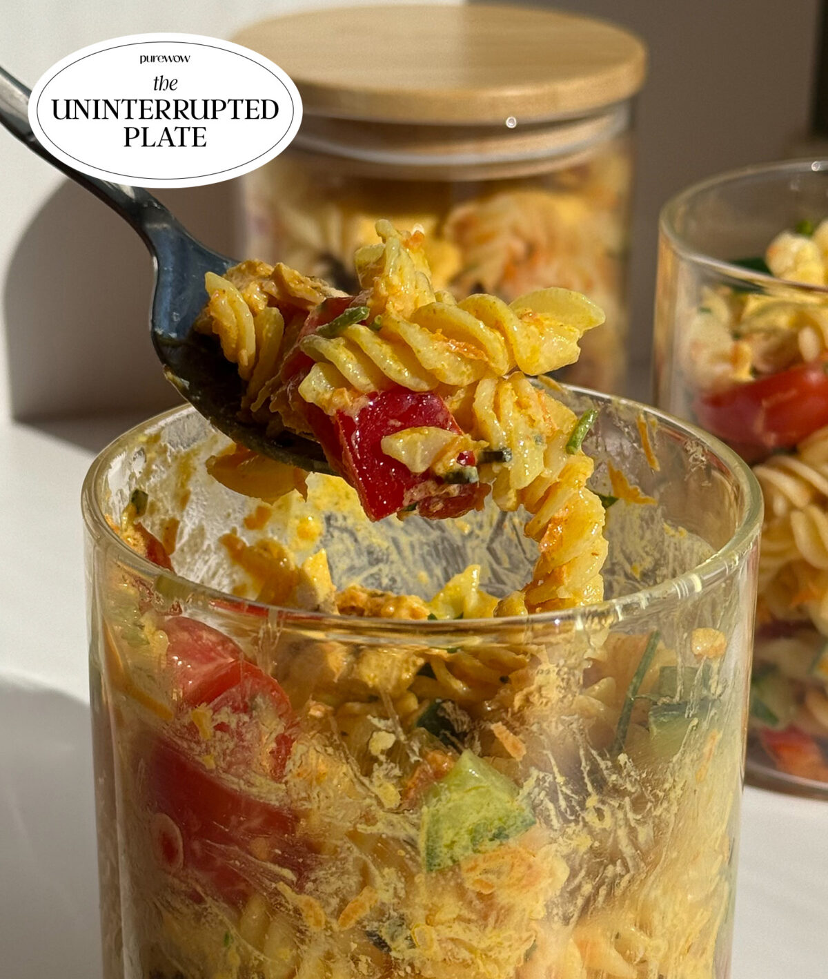 Mini Mason Jar Pasta Salad