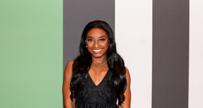 Simone Biles red swim 710x381