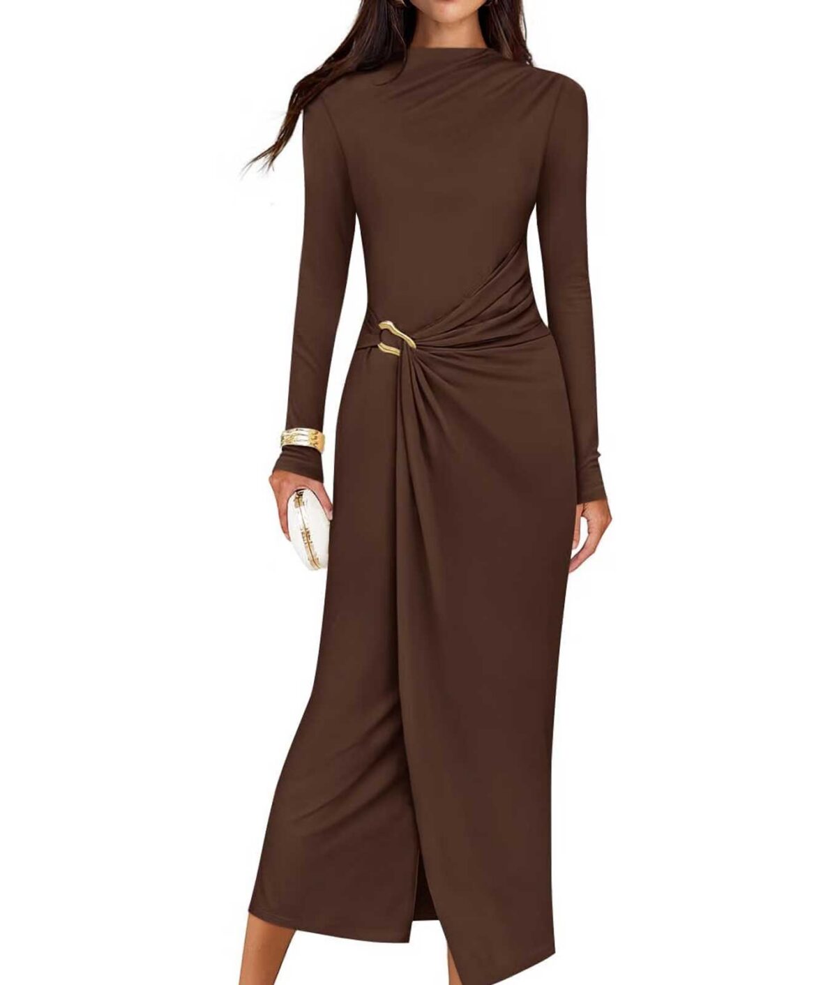 amazon designer lookalikes brown dress 1200x1412