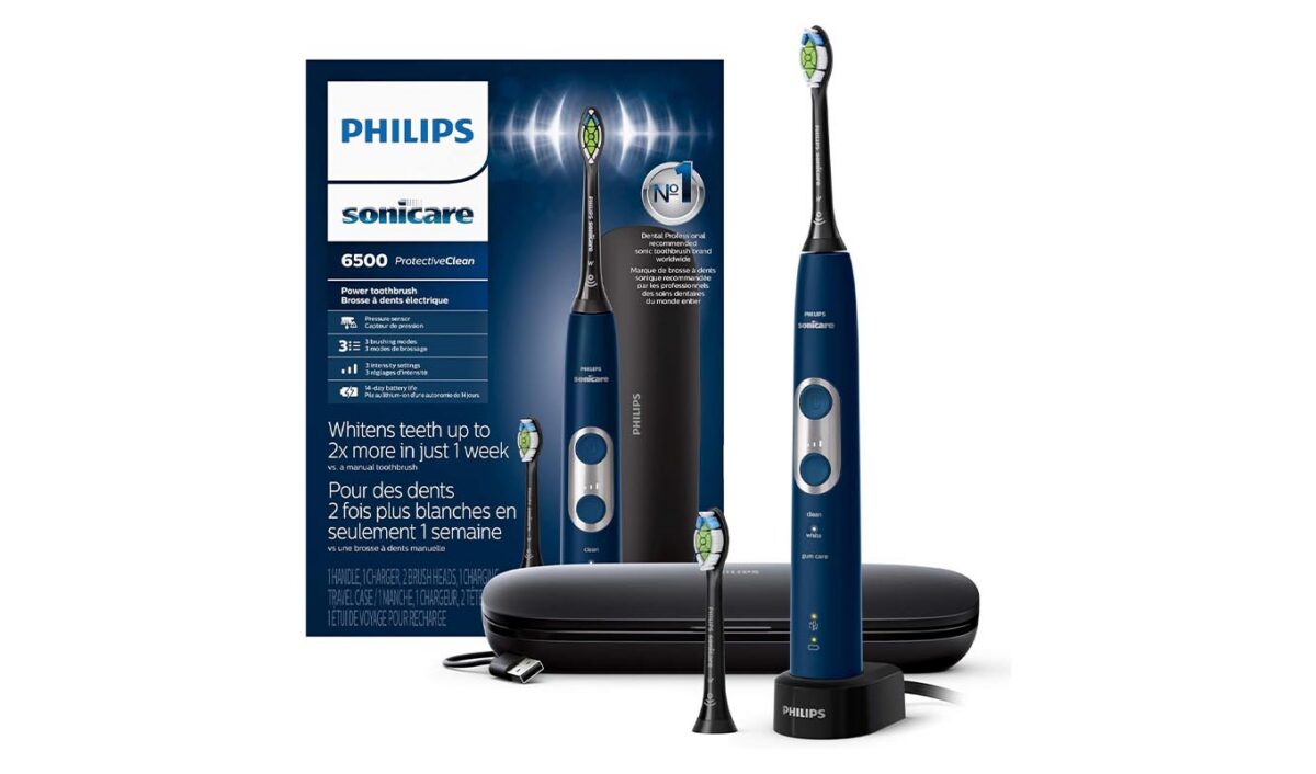 The Philips Sonicare ProtectiveClean 6500 Electric Toothbrush.