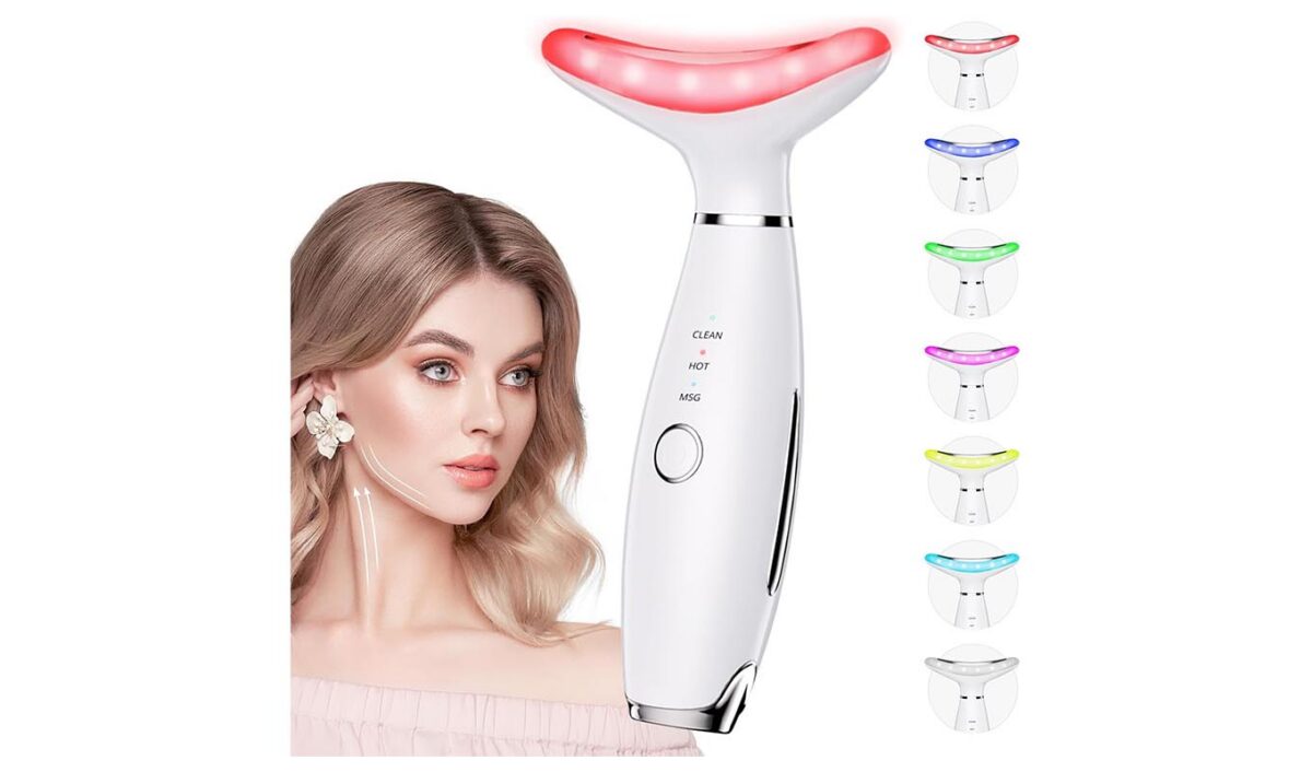 The Dopsikn Red Light Therapy Face and Neck Massager.