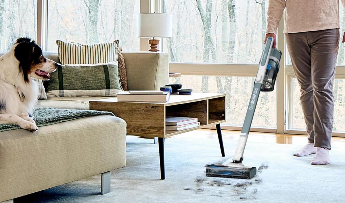 The Shark PowerPro Plus Cordless Stick Vacuum.