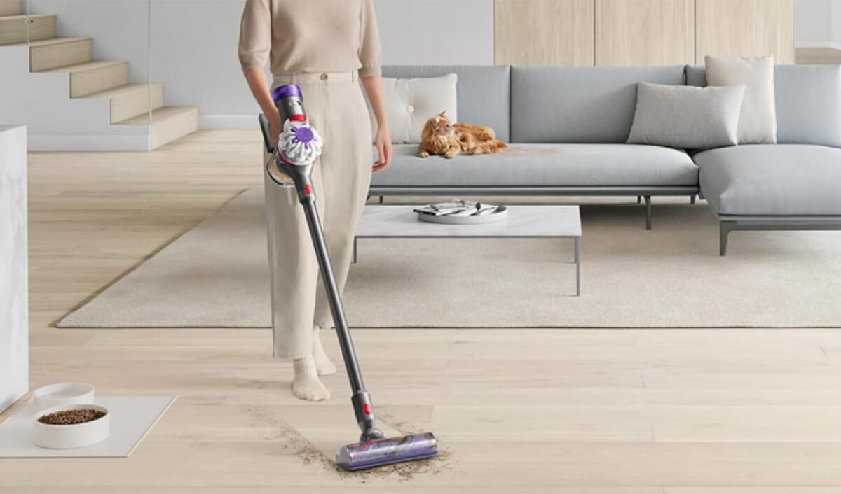 The Dyson V8 Cordless Vacuum.